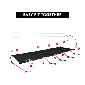 <span class=keywords><strong>Lit</strong></span> <span class=keywords><strong>pliable</strong></span> et facile à transporter 330LB, <span class=keywords><strong>lit</strong></span> pliant, <span class=keywords><strong>une</strong></span> place, pour l'extérieur, poids Compact, pour la randonnée en plein air - Product Image 5