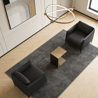 Canapé de réception moderne commercial, canapé de bureau en cuir, ensemble de canapés de bureau, mobilier de bureau