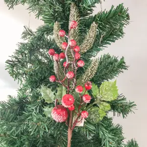 Künstliche Äste Weihnachtskiefer kegel Äpfel Weihnachtsblumen Äste