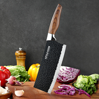Manche ergonomique en plastique Couteau de cuisine chinois lame forgée avec tranchant pour la coupe de cuisine polyvalente