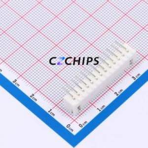 BX-XH2.54-13PWZ Wire-to-Board Pin Header Bent Lead Through Hole,P=2.54mm Connector 1x13P 2.5mm Right Angle Insert XH - Product Image 2