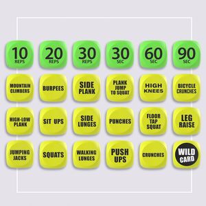 ลูกเต๋าออกกำลังกายลูกเต๋าออกกำลังกายสนุกสำหรับชั้นเรียนเดี่ยวหรือกลุ่มลูกเต๋าโฟมออกกำลังกาย6ด้านอุปกรณ์ออกกำลังกายแบบไดนามิกที่ยอดเยี่ยม (สีเหลือง) - Product Image 4