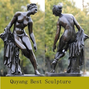 Escultura de Mujer Desnuda de Metal de Tamaño Real, Estatua Sexy de Dama de Bronce - Product Image 5