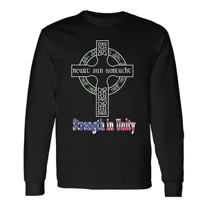 Camiseta de manga larga Celtic Cross Strength In Unity para aficionados irlandeses y estadounidenses - Product Image 2