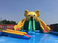 Grand toboggan aquatique gonflable géant de 10 mètres de haut, châteaux gonflables et toboggan aquatique pour enfants, parcs aquatiques bon marché