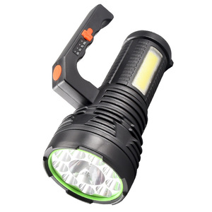 Portable <b>Led</b> Searchlight <b>Rechargeable</b> High Power <b>Work</b> <b>Light</b> For Outdoor Emergency Use With Li Ion Battery And Plastic Body - Product Image 1