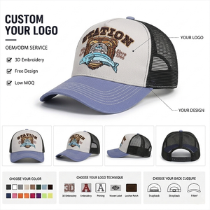 Casquette de camionneur style rétro, ajustable, avec fermeture snapback, Gorra De Camionero Bordada, légère, respirante, protection solaire pour les voyages - Product Image 1