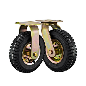 6 "8" 10 "nhiệm vụ nặng nề khí nén cao su bánh xe đẩy công nghiệp chân không Castor bánh xe Inflatable <span class=keywords><strong>Caster</strong></span> bánh xe - Product Image 4