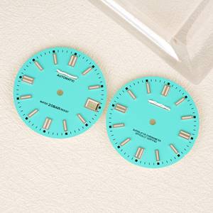 Nuevo modelo NH35 con esfera sin calendario, registro de buceo de acero inoxidable luminoso azul-verde C3, modificado a NH36 - Product Image 1