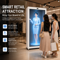 Holobox Interactivo de 86 Pulgadas, Vitrina Transparente para Publicidad en Interiores, Wifi, Pantalla Táctil LCD 4K, Caja de Hologramas 3D de Tamaño Humano