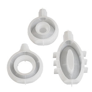 Siliconen Vaasvormen Voor Harsbeton Gestreepte Hoge Elliptische Ronde Gedroogde Bloemenvaas Aardewerk Mal Siliconen Mal Grote Vazen - Product Image 2