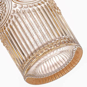 Commercio all'ingrosso 260ml /380ml placcatura ionica <span class=keywords><strong>vintage</strong></span> colorato verniciato ambra bicchiere di vetro tazza di vetro tazza da tè bicchieri di vetro - Product Image 3