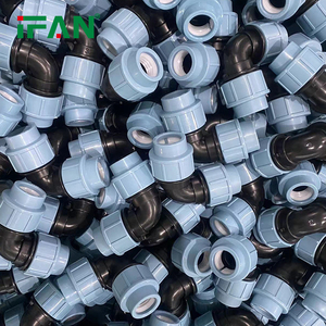 IFAN Trung Quốc nhà máy PE PP nén phụ kiện <span class=keywords><strong>TEE</strong></span> khuỷu tay HDPE phụ kiện thủy lợi cung cấp nước HDPE Ống phù hợp - Product Image 5