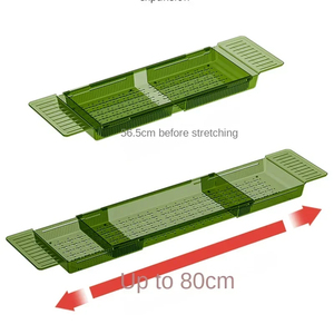 Badwanne Multifunktionales Badegestell Organisator starkes traggefühlteres Bad Aufbewahrungsplatte Badegeschirr erweiterbar - Product Image 5