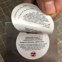 Etiquette feuillet multi-pages Etiquette feuillet Etiquette double couche PVC Etiquette livret multi-pages