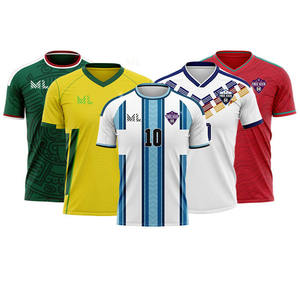 <span class=keywords><strong>Nueva</strong></span> <span class=keywords><strong>Camiseta</strong></span> de Fútbol Argentina 2026 Personalizada de Alta Calidad con Impresión por Transferencia Térmica, Corta, Transpirable y de Secado Rápido - Product Image 2