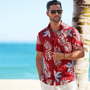 Men's <b>Linen</b> Shirts Short Sleeve Stand Collar Casual Business Vacation Print ODM Breathable Summer <b>Tops</b> Custom Customized Colors - Product Image 2