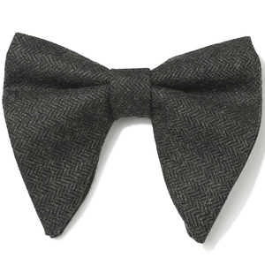 Vêtements de luxe pour hommes nœud surdimensionné vert émeraude Vintage <span class=keywords><strong>laine</strong></span> chevrons nœud papillon grand nœud papillon <span class=keywords><strong>laine</strong></span> pré-attaché larme goutte nœud papillon - Product Image 2