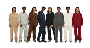 Nouveauté automne/hiver 2025 pour hommes, sweat à capuche épais et ample à col rond doublé polaire 350g, marque tendance - Product Image 6