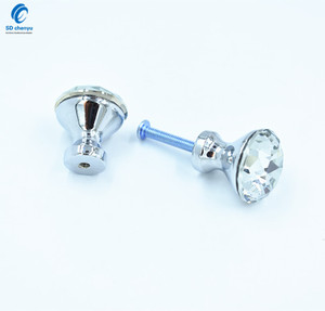 China Manufacture Cheap 1 Inch Decorative Natural Colour <strong>Cabinet</strong> <strong>Crystal</strong> <strong>Knobs</strong> Handles - Product Image 2