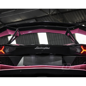 NOV Style Aventador Dry Carbon Fiber <b>Rear</b> <b>Spoiler</b> Wing With Base Lid For Lamborghini Aventador & S & SV LP700 LP740 LP750 2011-2 - Product Image 4