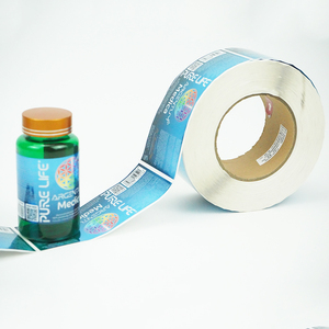 Personnaliser en vrac poudre supplément de protéines étiquette privée impression adhésive argent brillant bopp étiquettes pour bouteille - Product Image 3