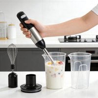 Mixeur Plongeant SKD Double Tension, Pied Détachable, Nettoyage Facile, Lame Durable en ABS et Acier Inoxydable, Pour Smoothies et Soupes à Domicile