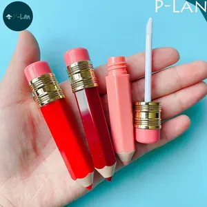 Р-Lan марки 100 шт. розовый красный прозрачный карандаш в форме 3,5 мл блеск для губ контейнеры под любые ярлыки блеска для губ для детей