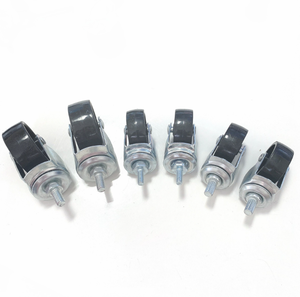 Langlebige Doppel rad rolle abschließbare Rolle Wheelow Profile <span class=keywords><strong>Caster</strong></span> 50mm Pu Castor Doppel rad Heavy Duty <span class=keywords><strong>Caster</strong></span> Factory - Product Image 1