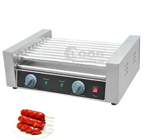 Commercial Catering Food Equipment Sausage Grill Machine Electric Hot Dog Maker 9 Rollers Sausage Maker Roller Grill