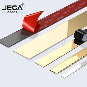 Foshan Professional Manufacturer JECA OEM Flat Trim <strong>Strip</strong> For Wall Furniture Gold Stainless Steel Mirror - Product Image 1