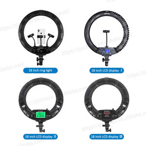 Lampe à distance 45 cm 18 pouces LED à gradation pour le maquillage vidéo Anneau de selfie Lampe circulaire 45 CM Anneau lumineux 18 pouces avec trépied - Product Image 2