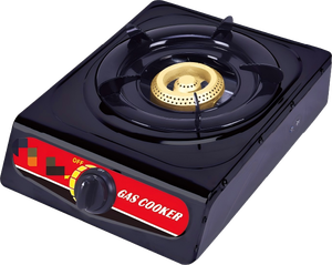 Table de cuisson à gaz GPL portable en acier inoxydable à brûleur unique avec allumage électronique et commande par bouton, pour usage hôtelier et cuisine extérieure, sans prise. - Product Image 1