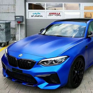 Vinilo para Automóviles Azul Cromo Mate, Vinilo para Envolver Automóviles en Azul Oscuro - Product Image 4