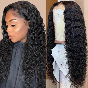 13x4 Hd Lace Frontal Closure Gs with Baby Hair form Xuchang Huanmei Trading Co Ltd hair Products Water Wave Kinky Curly Wig Gs