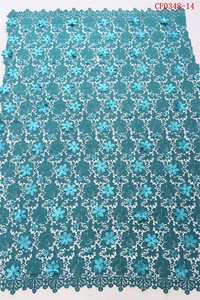 Tessuto in Pizzo Ricamato 3D Floreale Idrosolubile 100% Poliestere, Tessuti per Ricamo all'Ingrosso Twin Textile - Product Image 6