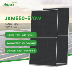 แผงโซลาร์เซลล์/แผงรับพลังงานแสงอาทิตย์ 650-670wp TOPCON_Bifacial - Jinko_TIGER III_66QL6-BDV ยี่ห้อ Solar Panels Brand ลดราคาพิเศษ - Product Image 1