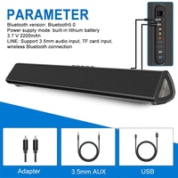 Speaker Soundbar 5.1 Sistem Home Theater Pesta Aktif Nirkabel Portabel untuk Pesta Rumah DVD