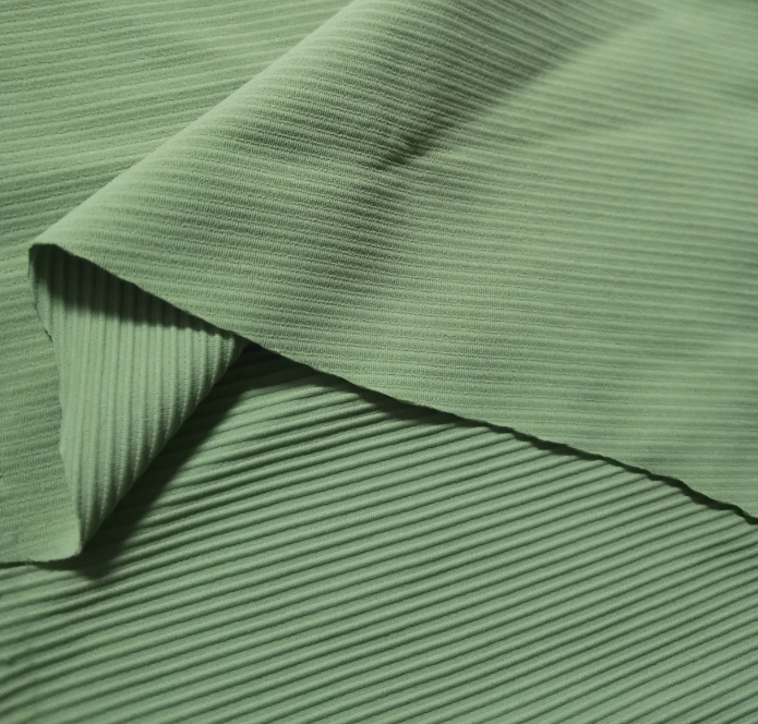 Polyester Spandex Tshirts Fabrics Recycled Stripes 4 Way Stretch Rib Knit Spandex Fabric Plain Dyed Stretch Cotton 1 Yard