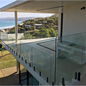 Ace Ss-<span class=keywords><strong>barandilla</strong></span> de vidrio para balcón, accesorio montado en el lateral interior, barato, con Canal en U, sin marco, de acero inoxidable templado - Product Image 2