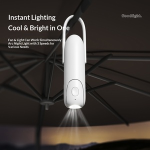 Mini Ventilador Plegable Portátil, Ventilador de Mano Recargable por USB con Luz LED para Acampar al Aire Libre - Product Image 3