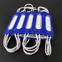 Module LED rouge haute luminosité étanche IP67 avec lentille, 12V CC, certifié ROHS, éclairage extérieur, IRC 90, angle de vision 175°, 2W, dimmable