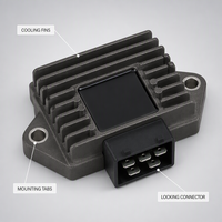 Régulateur de tension redresseur Yamaha YXR450 YXR660 Rhino 12V ATV UTV 2004-2009 OEM 5BN-81960-00-00