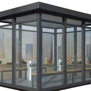 Kiosque rectangulaire industriel écologique en panneaux sandwich, cabine préfabriquée - Product Image 5