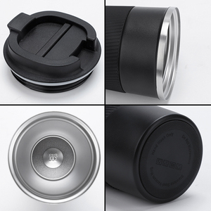 Wine Tumblers 12oz 17oz Office Coffee Cups Insulated Vacuum Stainless Steel Coffee Tumbler with Straw and Lid - Product Image 3