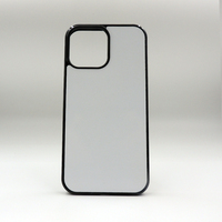 Coque de téléphone portable à sublimation 2D TPU + PC Coque de téléphone portable à sublimation vierge pour Iphone 13/13 Promax avec tôle