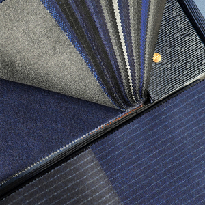 97%-Super Fine Organic Worsted <span class=keywords><strong>Merino</strong></span> Wool Fabric Luxury Wool Italian Suiting Fabric Sample Book - Product Image 2
