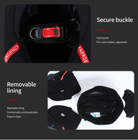 Casque de moto personnalisé OEM d'usine, double visière, matériau ABS, casque intégral de moto, casque de sécurité pour adulte, casque de vélo