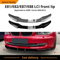 Kit séparateur de becquet avant pour BMW Série 1 E81 E82 E87 E88 2008-2011 Diffuseur de pare-chocs avant en fibre de carbone