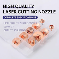 Accessoires de Machines de découpe de matériaux métalliques Laser à fibre CNC Nouvelles pièces de rechange de tête Laser à buse en cuivre simple double couche